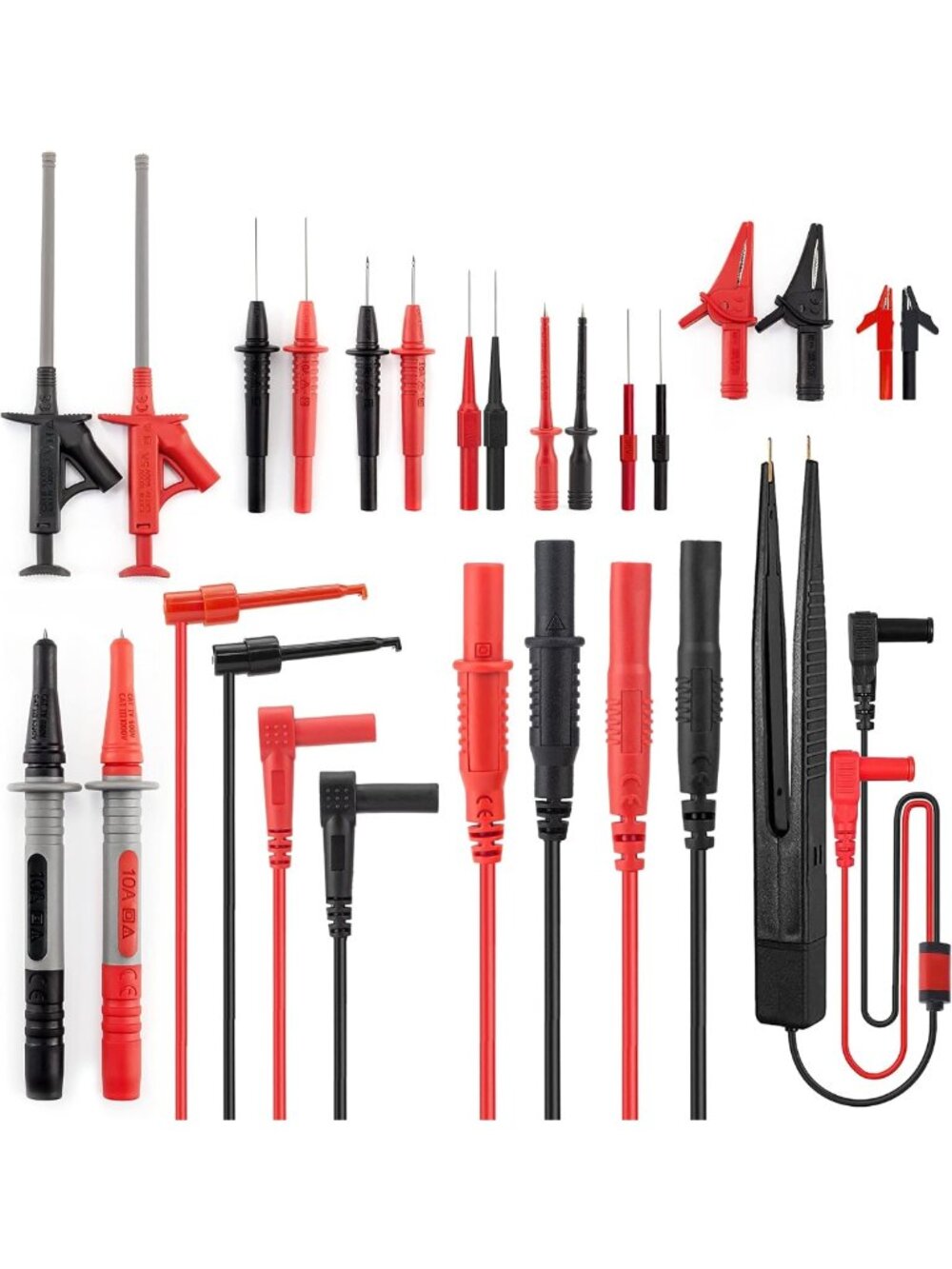 23PCS Multimeter Test Leads Kit - Precision Probes, Alligator Clips & Flexible